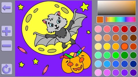 彩书万圣节(Colouring Book Halloween)游戏