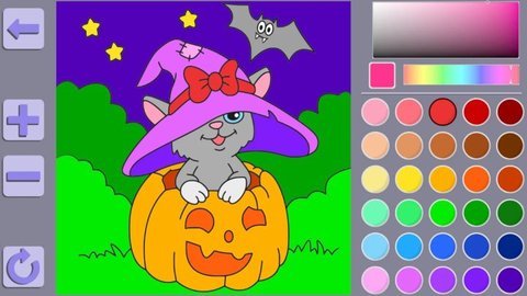 彩书万圣节(Colouring Book Halloween) 第1张图